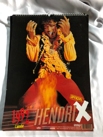 RARE VINTAGE Jimi Hendrix 1992 calendar