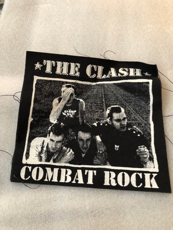 RARE VINTAGE The Clash - Combat Rock - small sew on patch