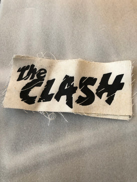 RARE VINTAGE The Clash - Logo - small sew on patch