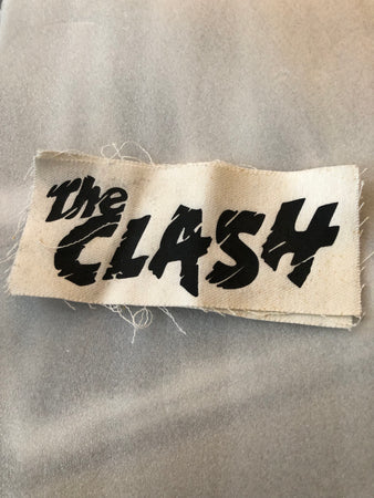 RARE VINTAGE The Clash - Logo - small sew on patch
