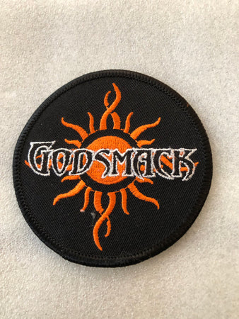RARE VINTAGE Godsmack - Sun Logo - small sew on patch