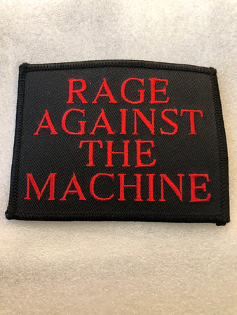 RARE VINTAGE Rage Against The Machine - Logo - small sew on patch