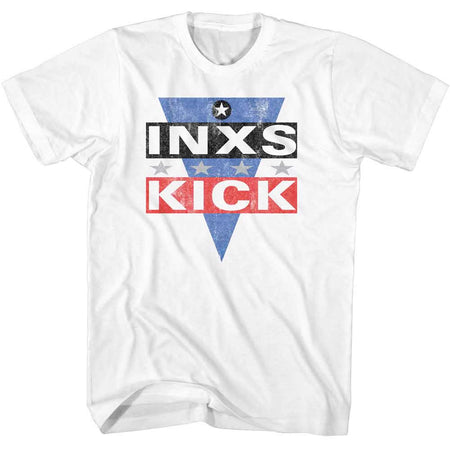 INXS - Kick Logo - White t-shirt