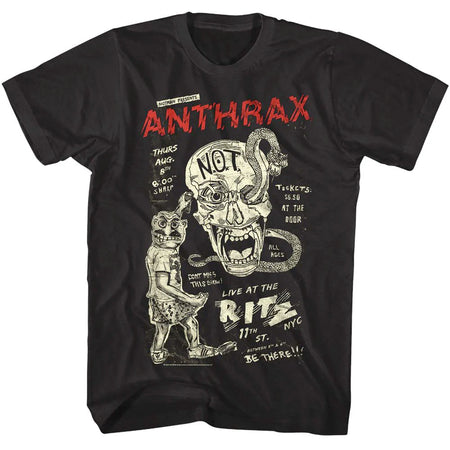 Anthrax - Live At Ritz - Black t-shirt