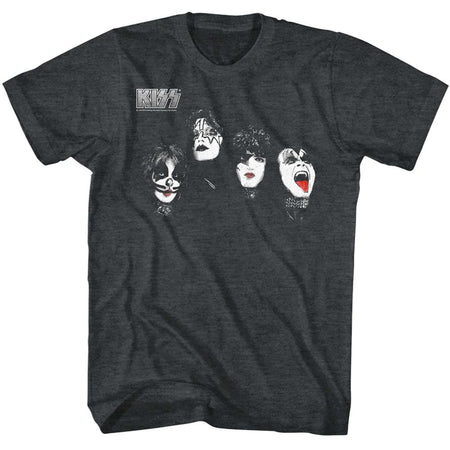 Kiss - Kiss Heads - Black Heather t-shirt