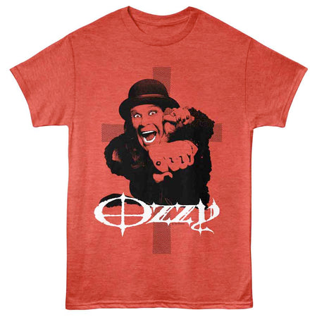 Ozzy Osbourne - Ozzy Tattoo Fist - Red Heather t-shirt