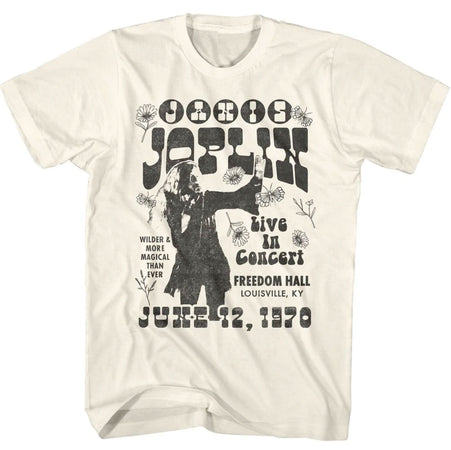 Janis Joplin - Wilder And More Magical - Natural t-shirt