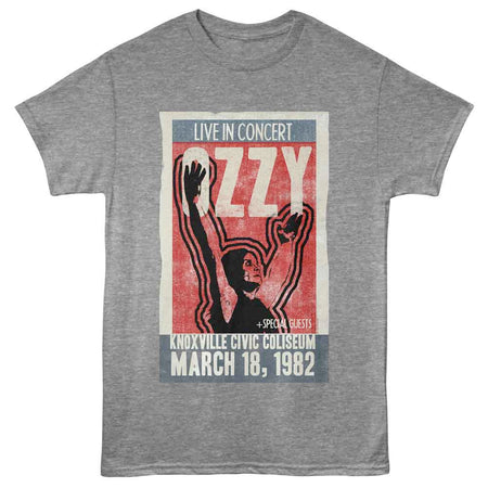 Ozzy Osbourne - Ozzy Knoxville Poster - Graphite Heather t-shirt