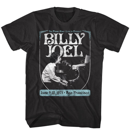 Billy Joel - Poster - Black t-shirt