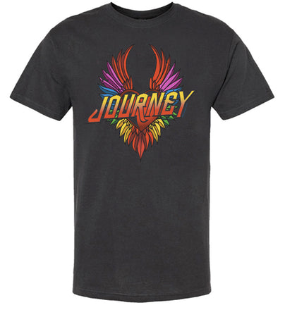 Journey - Heart Wings - Black t-shirt