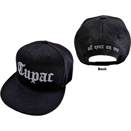 Tupac - All Eyez On Me - OSFA Black Snapback Baseball Cap