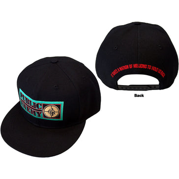 Public Enemy - It Takes A Nation - Black OSFA SnapBack Baseball Cap