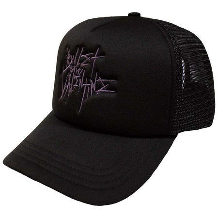 Bullet For My Valentine - Purple Logo - Black OSFA Mesh Back Baseball Cap