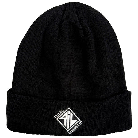 PIL - Public Image Ltd - Diamond Logo & Text- Black OSFA Beanie Ski Cap
