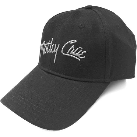 Motley Crue - Silver Logo - Black OSFA Snapback Baseball Cap