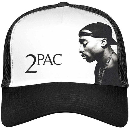 Tupac -Profile Photo- Two Tone Mesh Back Trucker Baseball Cap