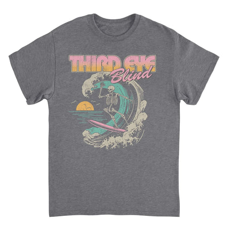 Third Eye Blind - Surf Skeleton - Grey t-shirt