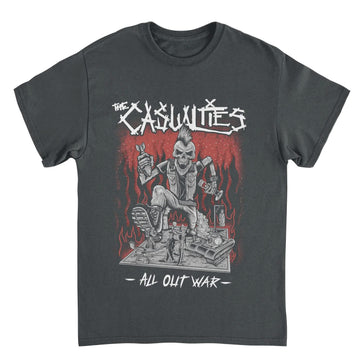 The Casualties - All Out War - Black t-shirt