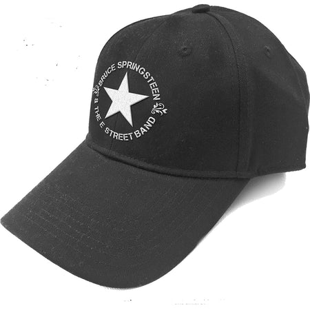 Bruce Springsteen - Circle Star Logo- Black OSFA Baseball Cap
