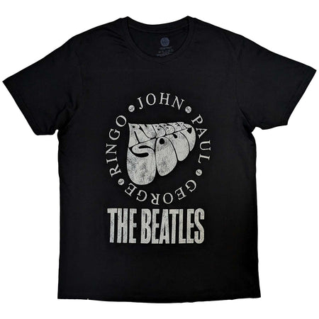 The Beatles -  Rubber Soul Names - Black t-shirt
