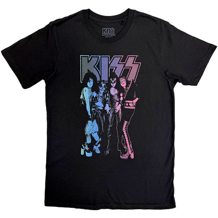 Kiss - Purple Band - Black t-shirt