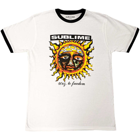 Sublime - 40 Oz To Freedom - White Ringer t-shirt