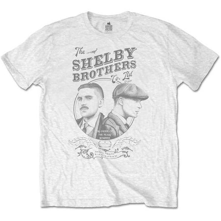 Peaky Blinders - Shelby Brothers Circle Faces - White T-shirt