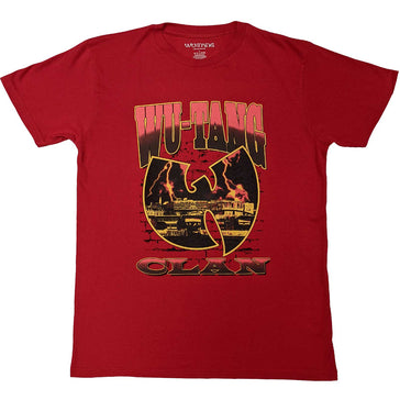 Wu Tang Clan - Brick Wall - Red T-shirt