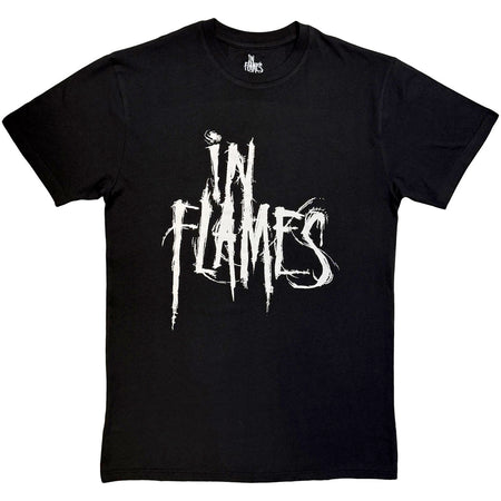 In Flames - Logo Mono - Black t-shirt