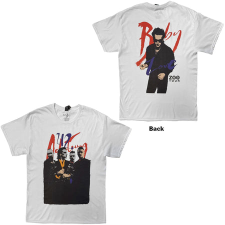 U2 - Achtung Baby Zoo TV Tour - White t-shirt
