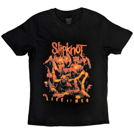 Slipknot  - Live At MSG Orange with Backprint - Black t-shirt
