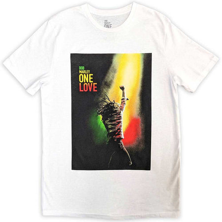 Bob Marley - One Love Movie Poster - White t-shirt