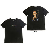 Bob Marley - One Love Portrait with Embroidered Logo - Black t-shirt