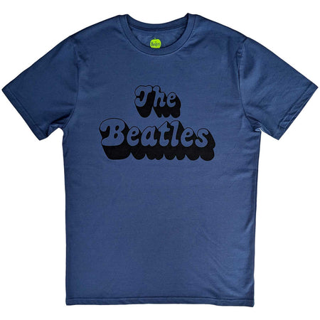 The Beatles -  Text Logo - Denim Blue t-shirt