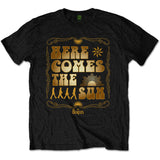 The Beatles -  Here Comes The Sun with Backprint - Black t-shirt