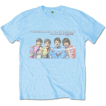 The Beatles -  Sgt Pepper LP Now - Light Blue t-shirt