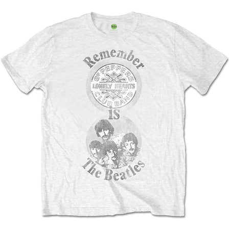 The Beatles -  Sgt Pepper Remember - White t-shirt