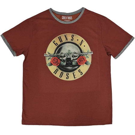 Guns N Roses - Classic Logo - Red Ringer t-shirt