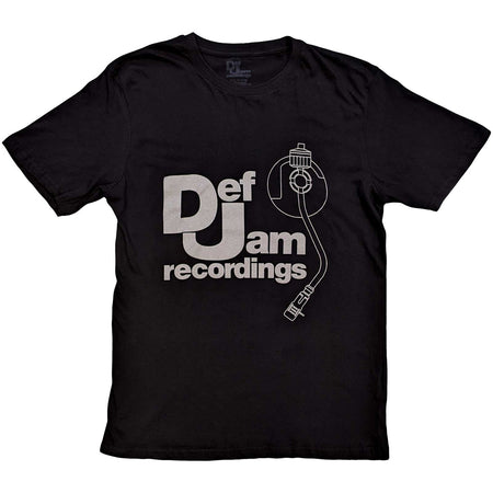 Def Jam Recordings - Logo & Stylus - Black t-shirt