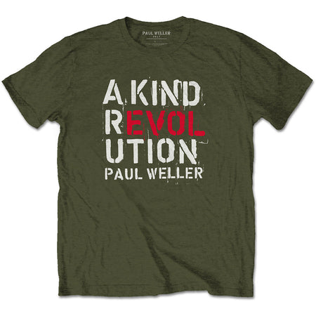 Paul Weller - A Kind Revolution - Military Green T-shirt