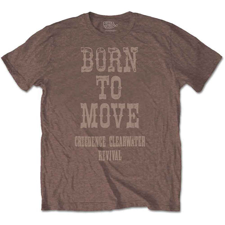 Creedence Clearwater Revival - Born To Move - Brown t-shirt