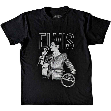 Sun Records - Elvis Presley - Elvis Live Portrait - Black t-shirt