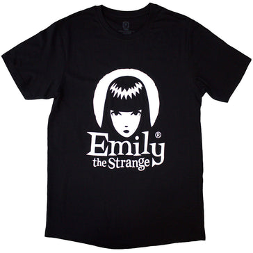 Emily The Strange - Halo Logo - Black t-shirt