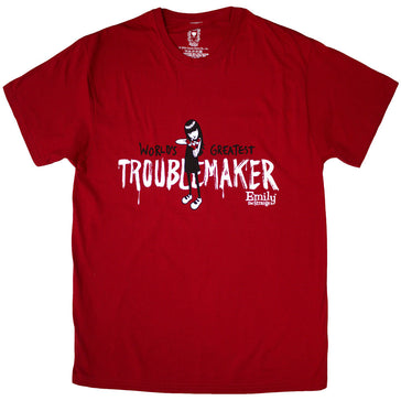 Emily The Strange - Troublemaker - Red t-shirt