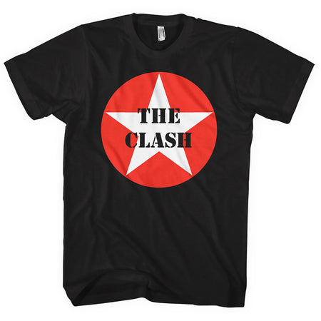 The Clash - Star Badge - Black  t-shirt