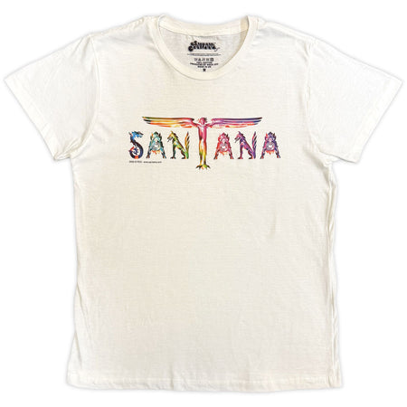 Santana - Angel Wings Logo - White t-shirt