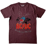 AC/DC - Fly On The Wall Tour - Maroon Red T-shirt