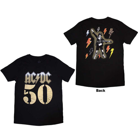 AC/DC - Bolt Array - Fifty - Black T-shirt