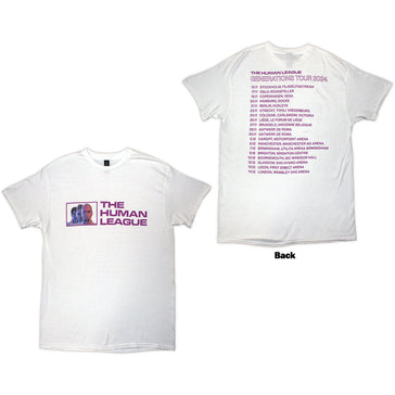 The Human League - Generations Tour '24 Photo - White t-shirt