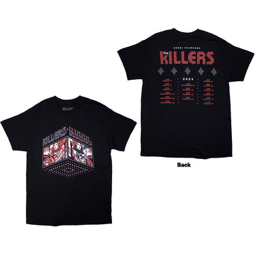 The Killers - Tour '24 Rebel Diamonds - Black t-shirt